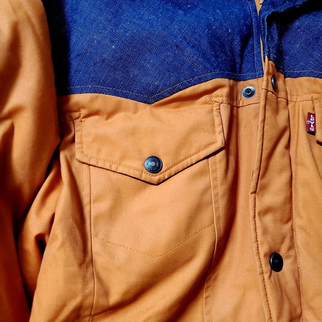 Levi's　RED TAB　オレンジ 濃紺 デニム　ダウンジャケット