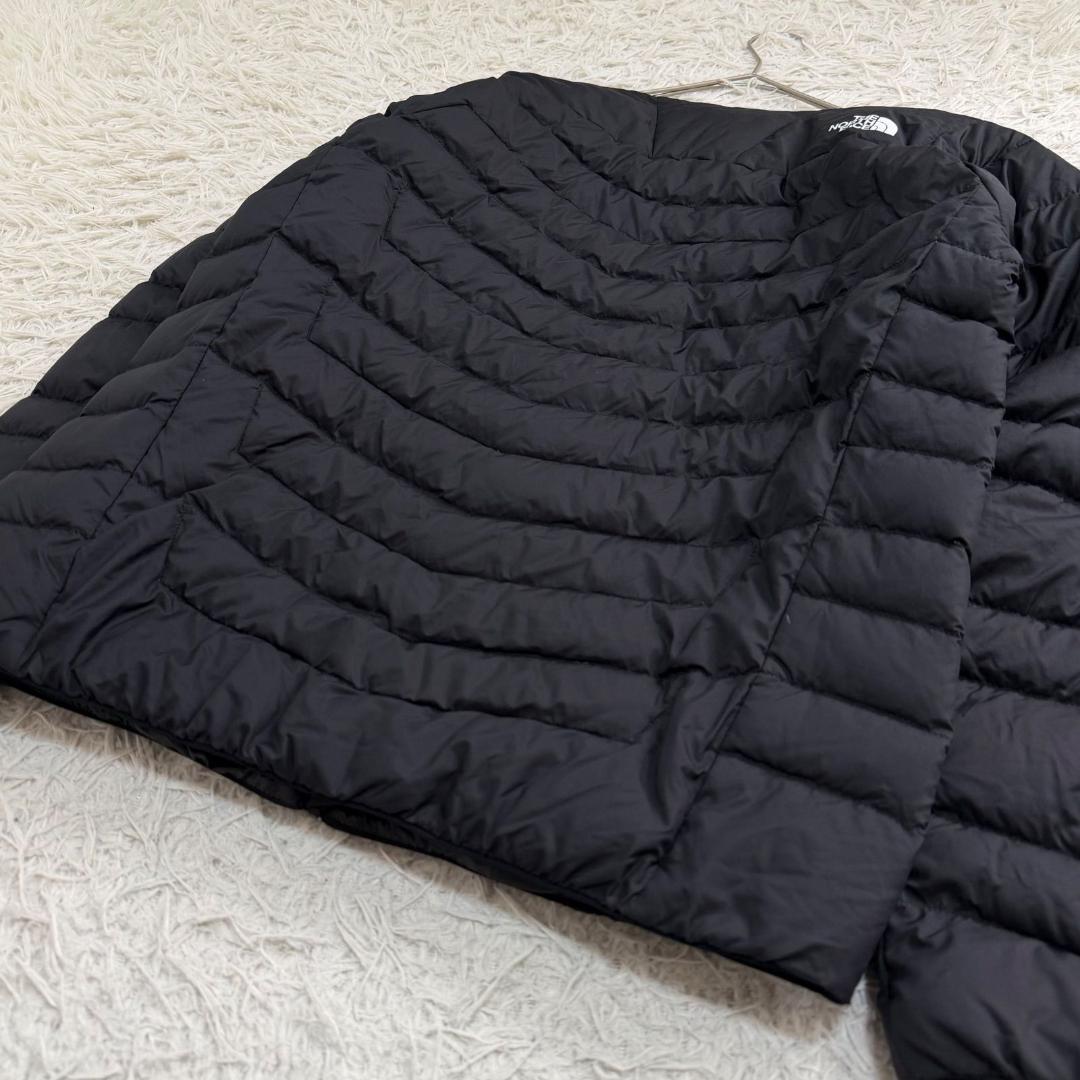 17054✨ノースフェイス M サンダーラウンドネック ダウンジャケット 黒