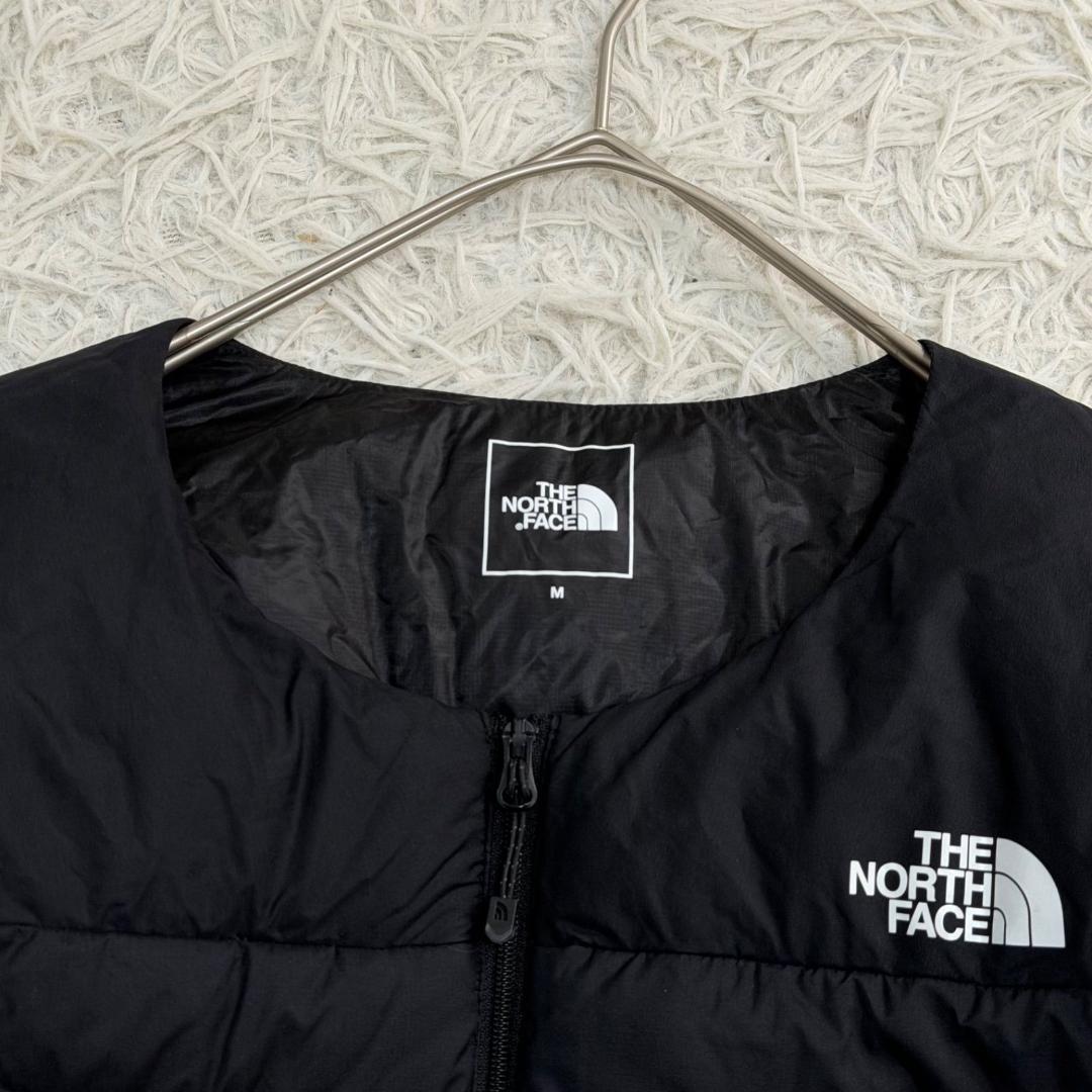 17054✨ノースフェイス M サンダーラウンドネック ダウンジャケット 黒