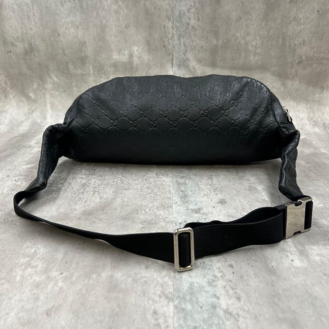 【美品】 グッチ ボディーバッグ 2way ショルダー GG シマ シェリー