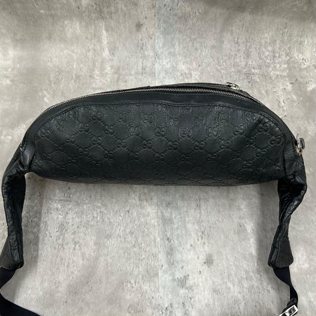 【美品】 グッチ ボディーバッグ 2way ショルダー GG シマ シェリー