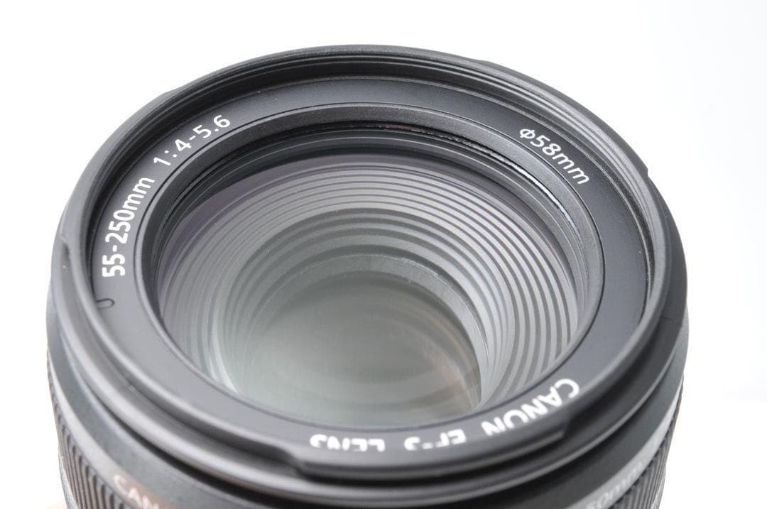 美品 Canon EF-S 55-250mm IS⭐️望遠レンズ 手ぶれ補正付き