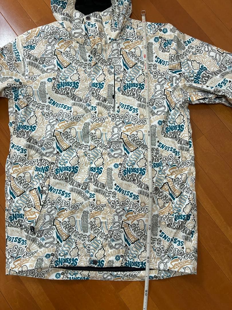 美品　SESSIONS 総柄　BURTON スノーボードウェア 上下セット　Ｌ