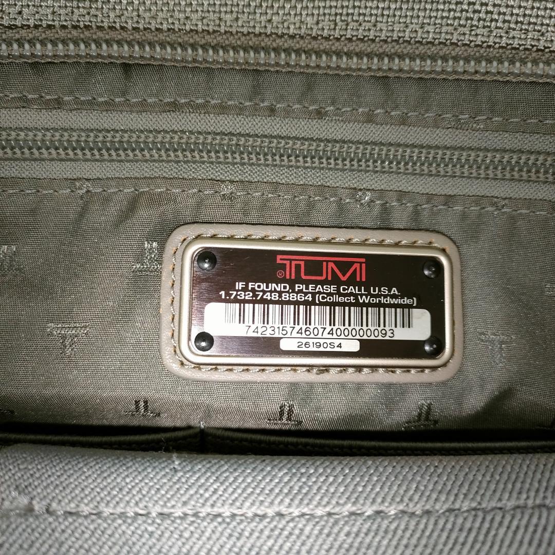 【中古】TUMI　26190S4　スモールトート　グレー　通勤　通学　多機能