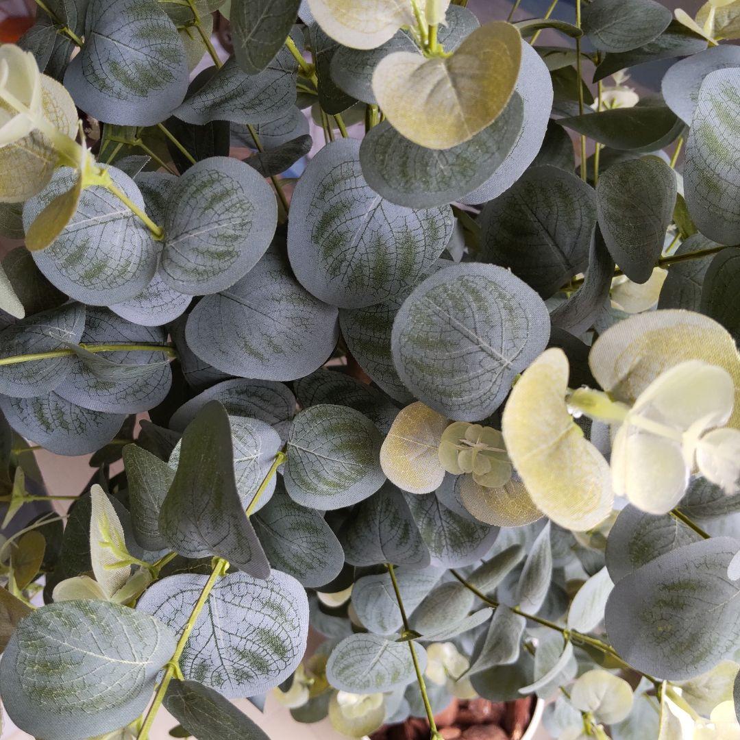 ユーカリの木130cm タイプ！銀丸葉 ！ 大型フェイクプランツ！ 未使用！