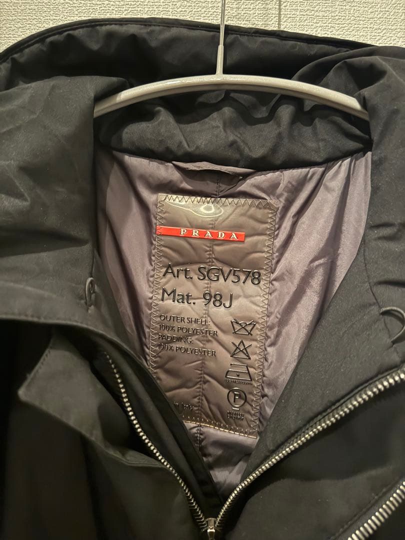 PRADA SPORTS ブラック ゴアテックス ジャケット SGV578