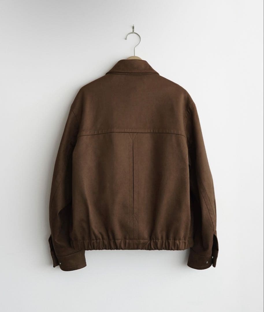 ジャケット・アウター wym GRAIN FAUX SUEDE ZIP BLOUSON