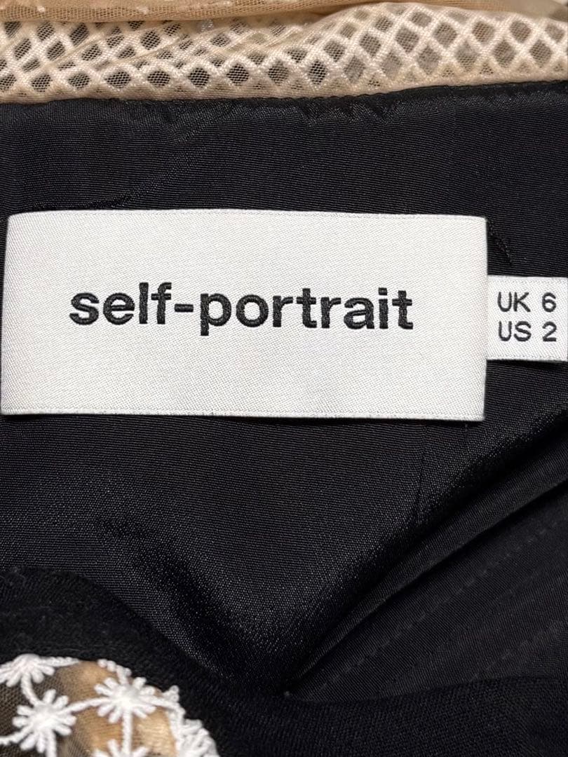 Self-Portrait セルフポートレイト ブラック ミニドレス ワンピース