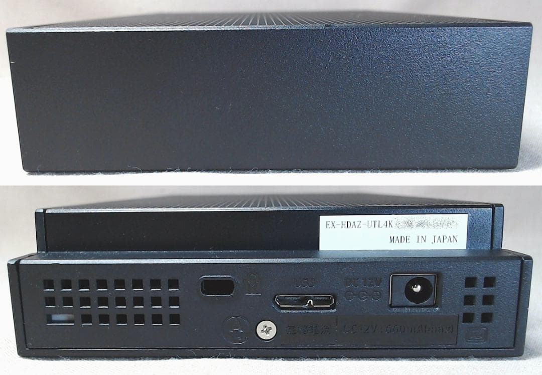 アイオーデータ 4TB USB3 EX-HDAZ-UTL4K ※HDD交換品