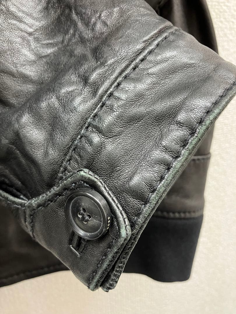 べ*け様 ボス HUGO BOSS レザー ジャケット サイズ M~L相当