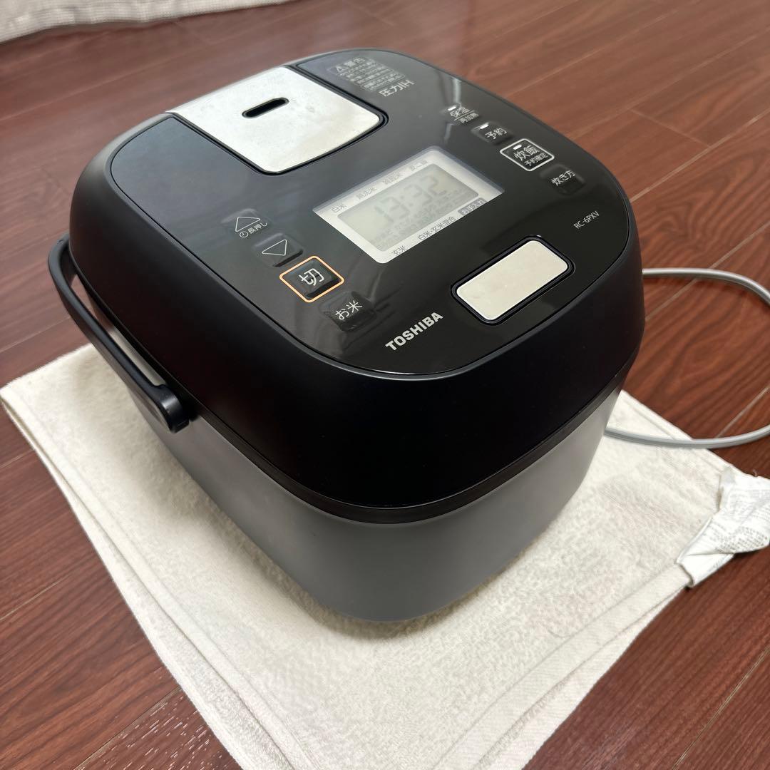 東芝TOSHIBA 圧力IHジャー炊飯器RC-6PXV ブラック 2024年製