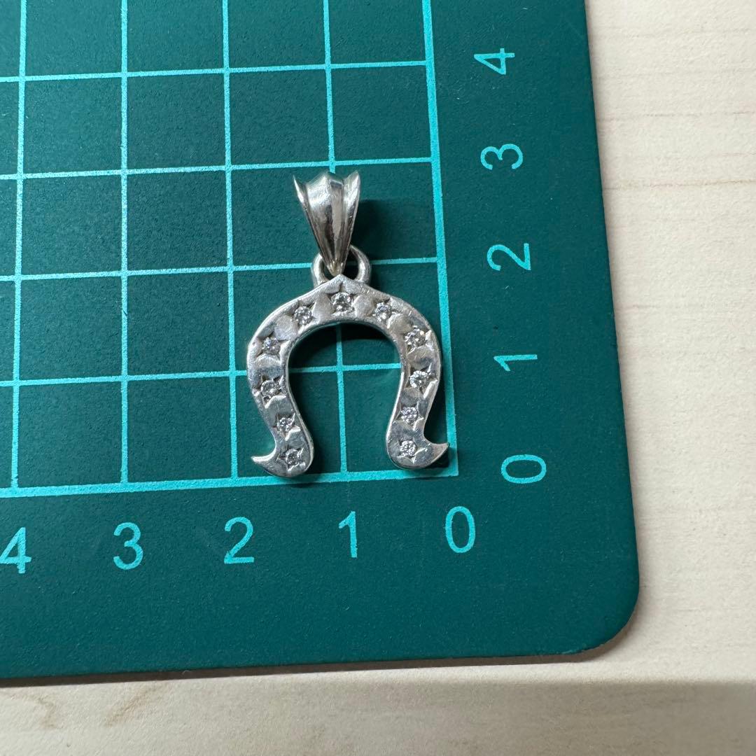 【キュービックジルコニア】ホースシュー トップ silver925