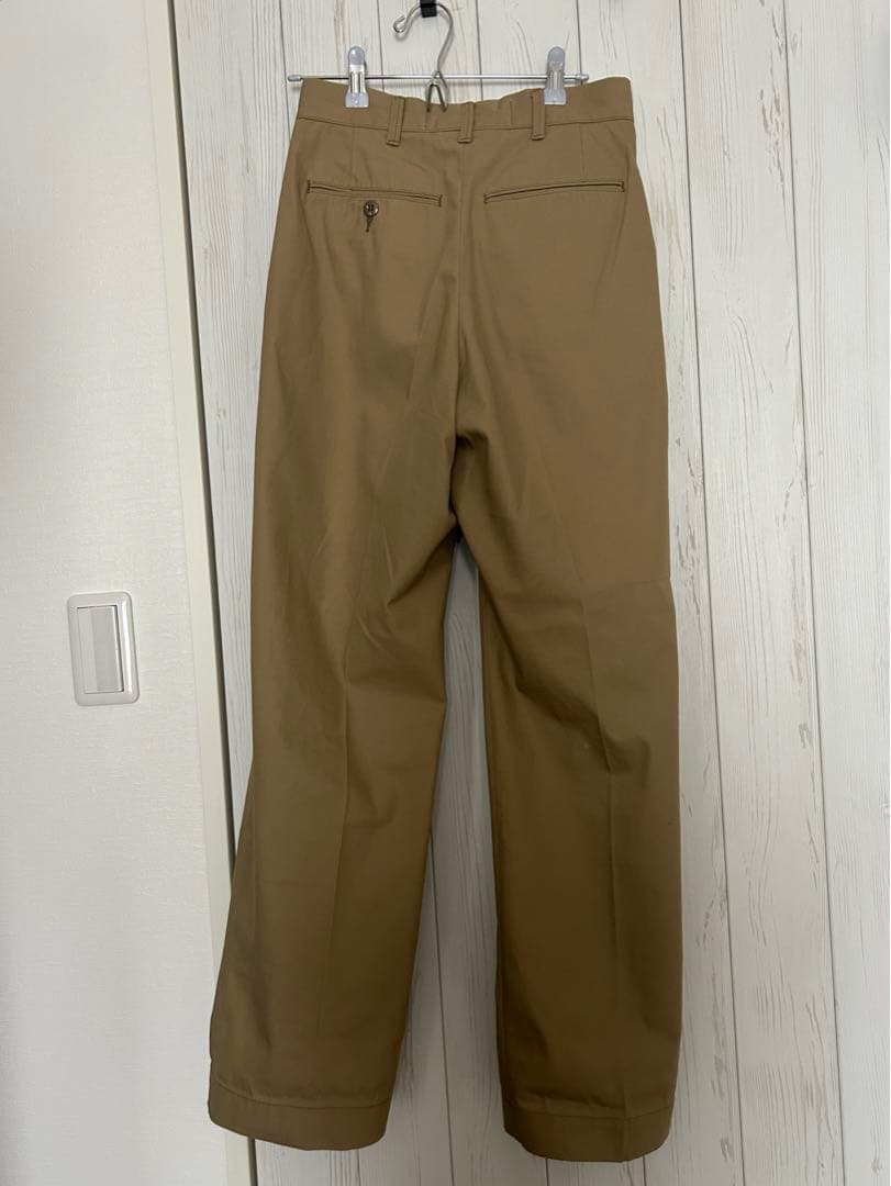 ウォッシュド ハイウエスト チノパンツ32