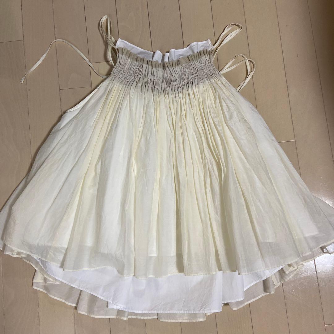 美品★未使用品★カレンソロジー★コットンシルクギャザーキャミソール