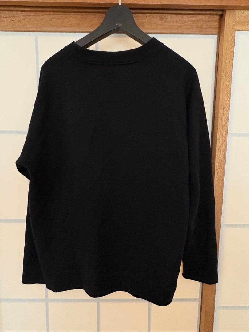 トップス ATON ZERO URAKE | SWEAT SHIRTS BLACK 4