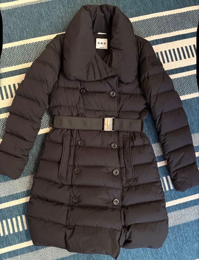 TATRAS ブラック ダウンジャケット ベルト付き
