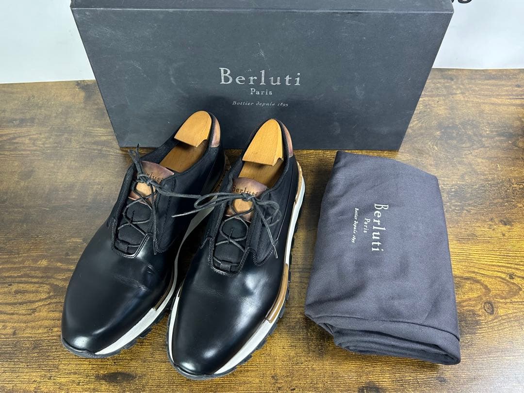 定価20万　Berluti ファストトラック グレーズド スニーカー 6.5