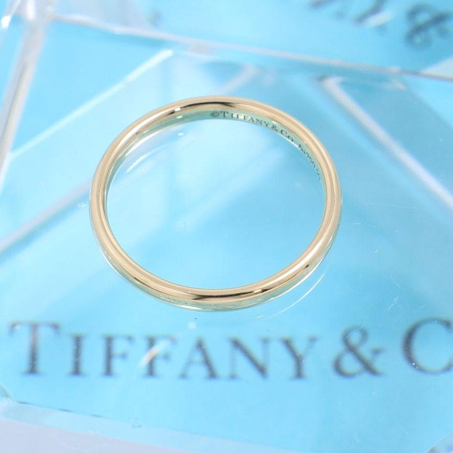 ティファニー　TIFFANY　K18PG　15号　ウエディングバンドリング　良品