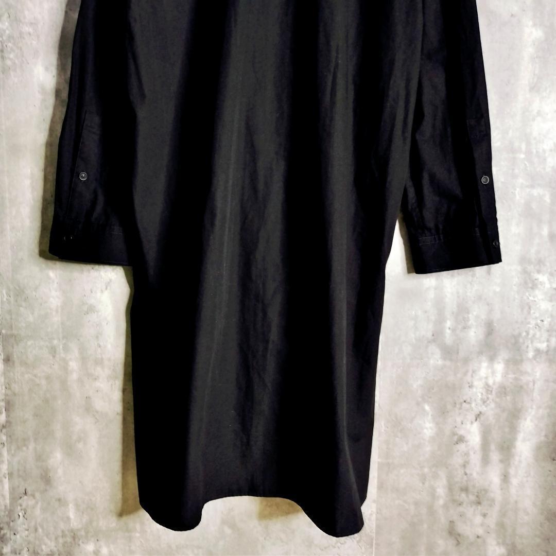 グラウンドワイ パッチワーク オンブレチェック ロング オーバーサイズシャツ 3