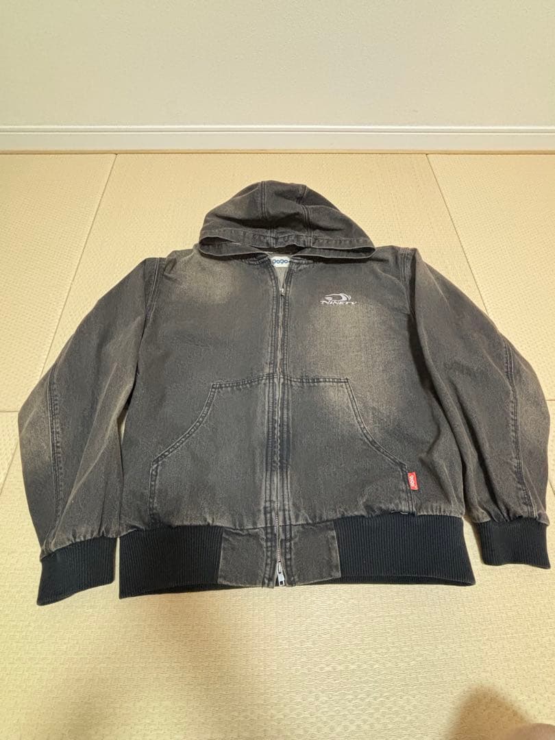 9090 ジップパーカー　ブラウン　NINETY