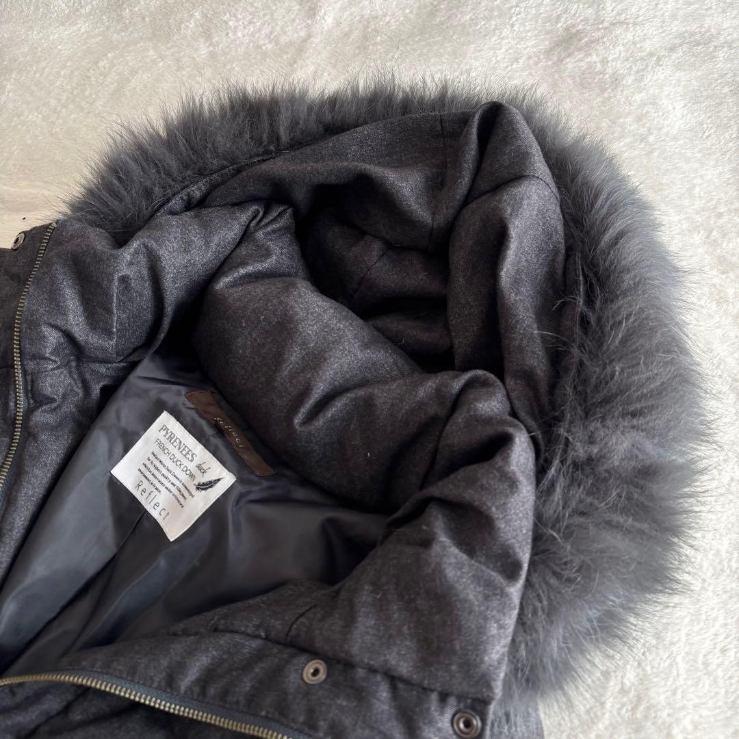 ✨️美品 Reflect リフレクト ファー ダウンコート XL ダークグレー