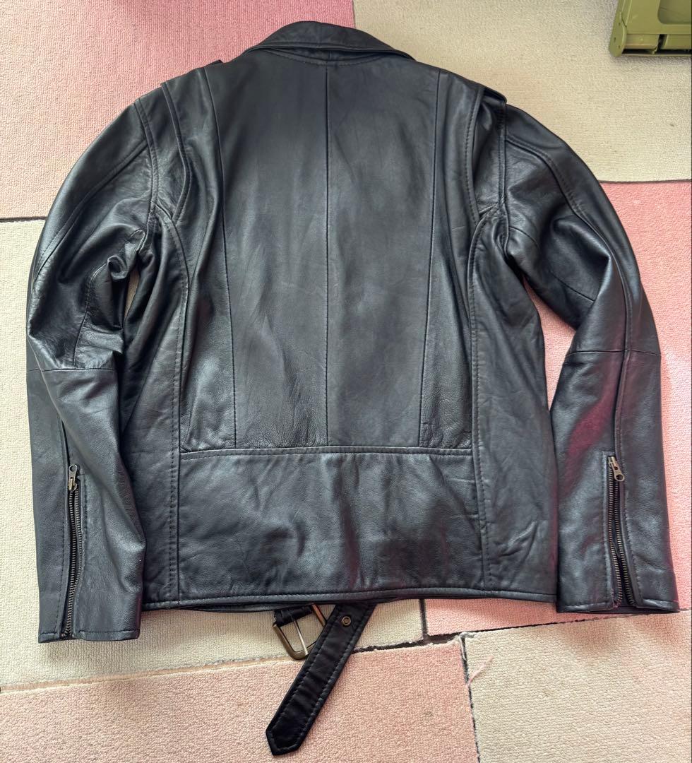 ブラック ダブルライダース レザージャケット
