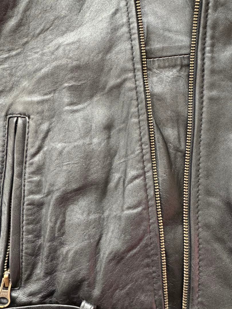 ブラック ダブルライダース レザージャケット