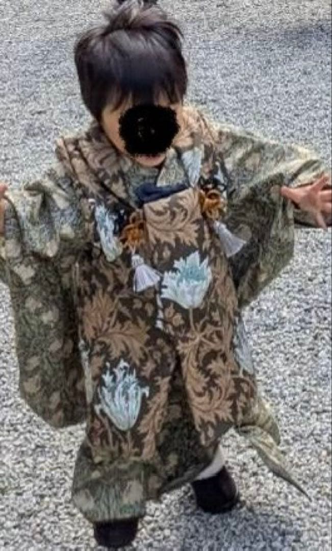 ウィリアムモリス　七五三被布セット3歳男の子用