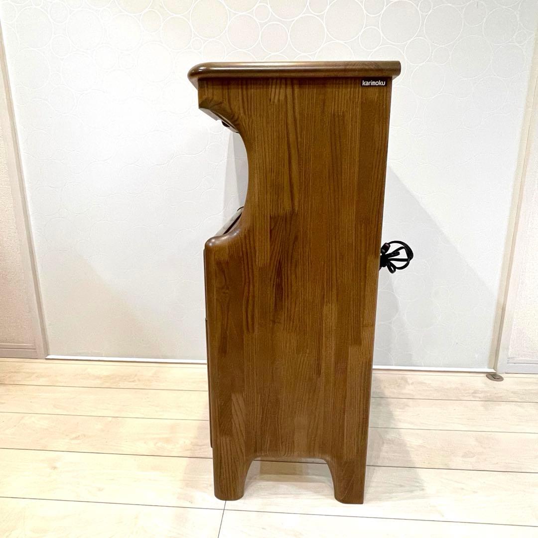 高級家具 【karimoku】カリモク家具 電話台 FAX台 コンセント付き