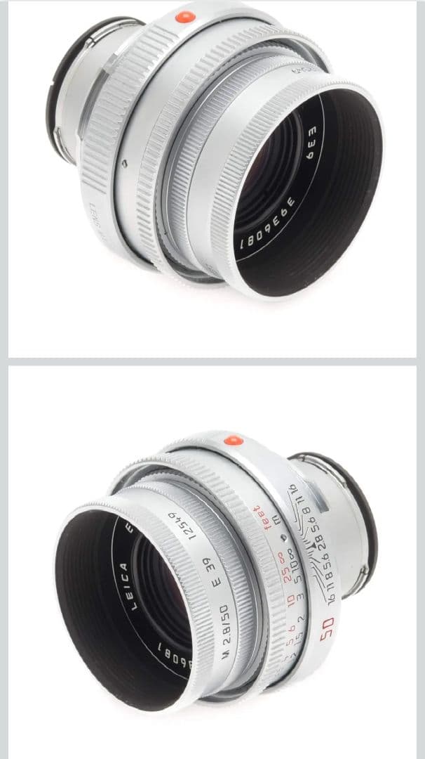 Leica 50mm f/2.8Elmarit M マニュアルフォーカスレンズ