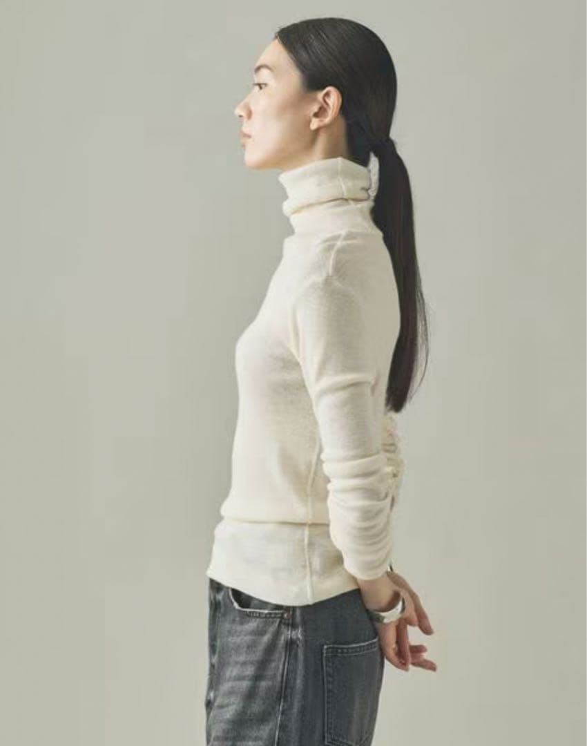 Curensologyウールテレコタートルニット　ホワイト