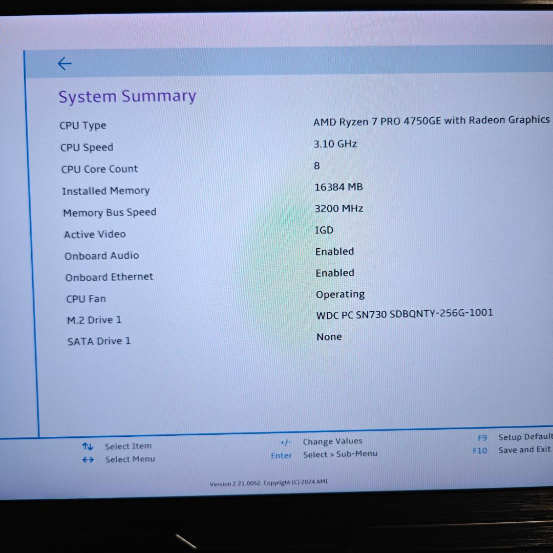 ThinkCentre M75q Tiny Gen2(リカバリメディア付き)