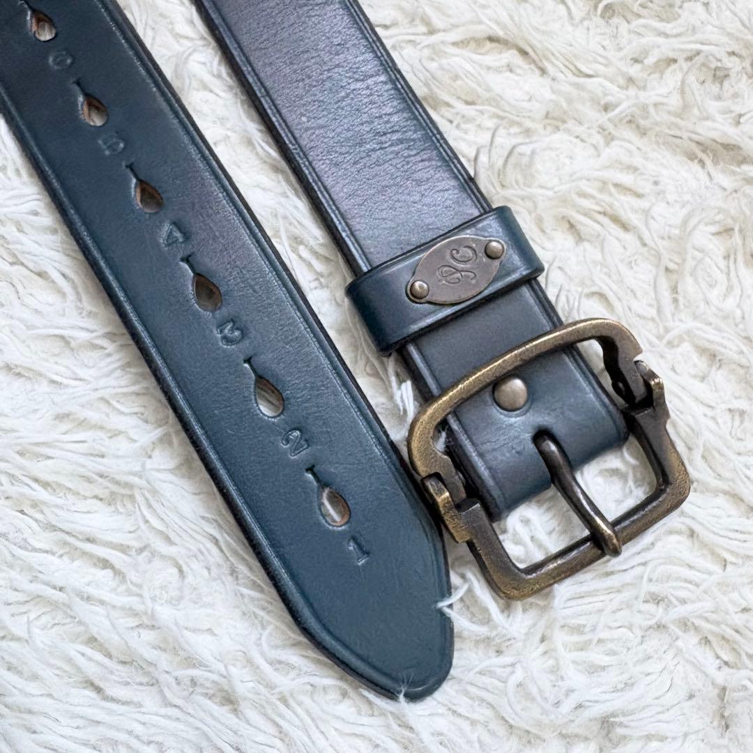 希少入手困難　Porter Classic LEATHER BELT BLUE