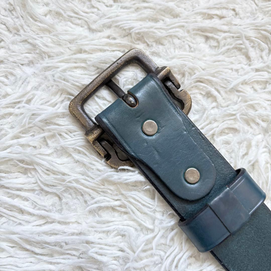 希少入手困難　Porter Classic LEATHER BELT BLUE