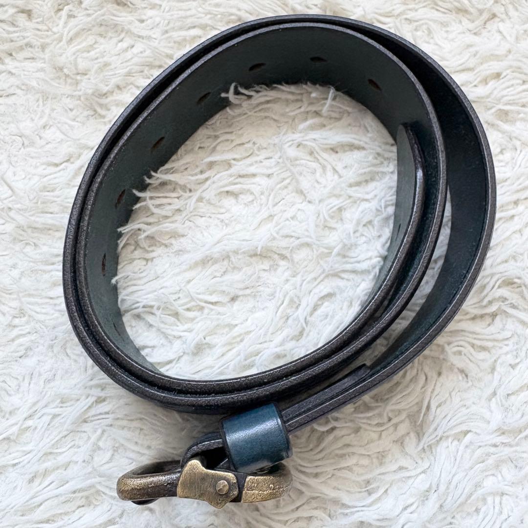 希少入手困難　Porter Classic LEATHER BELT BLUE