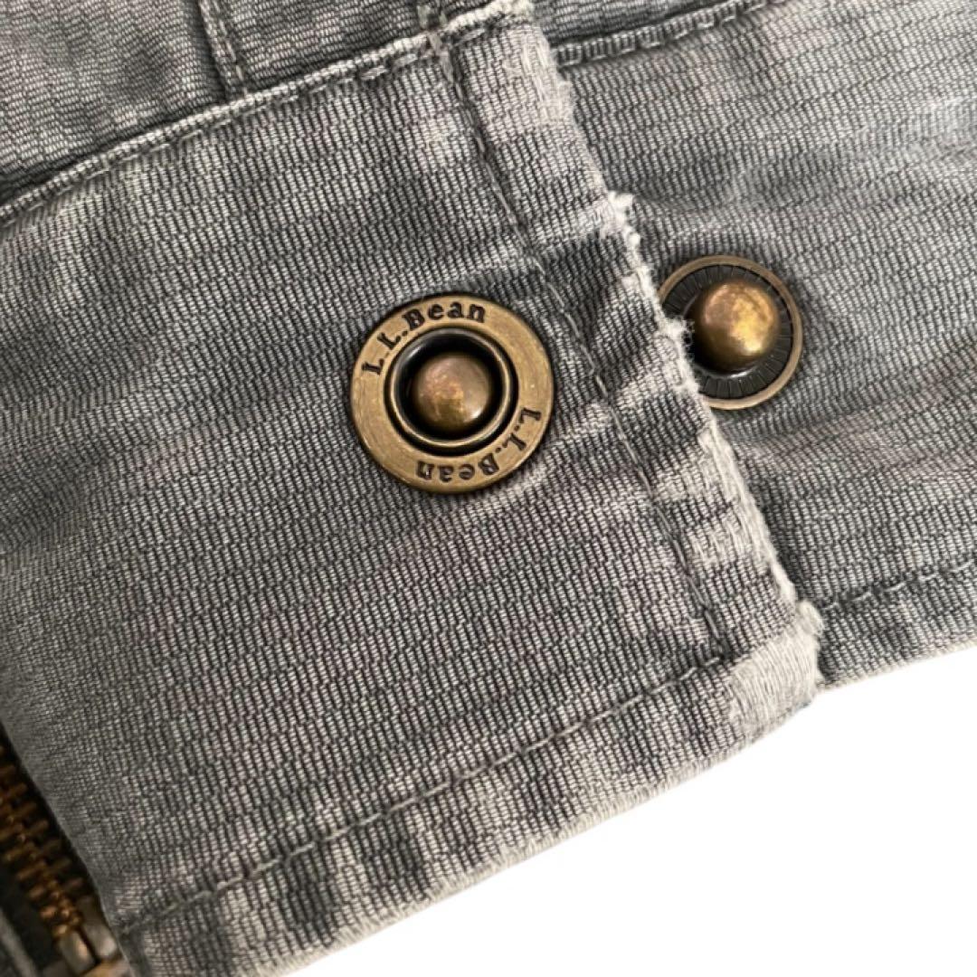 L.L.Bean襟ボア中綿ワークジャケット グレービッグサイズ フェード防寒古着