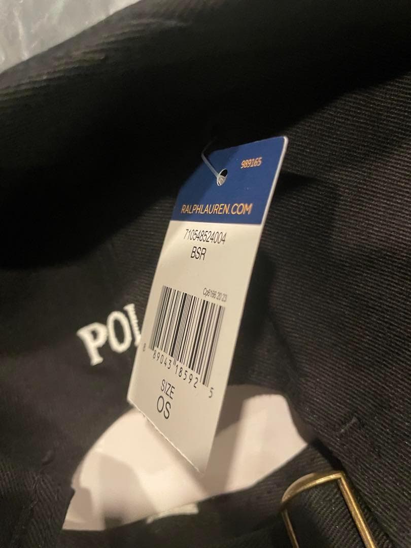 ベージュとセット　Ralph Lauren キャップ ブラック × ホワイト