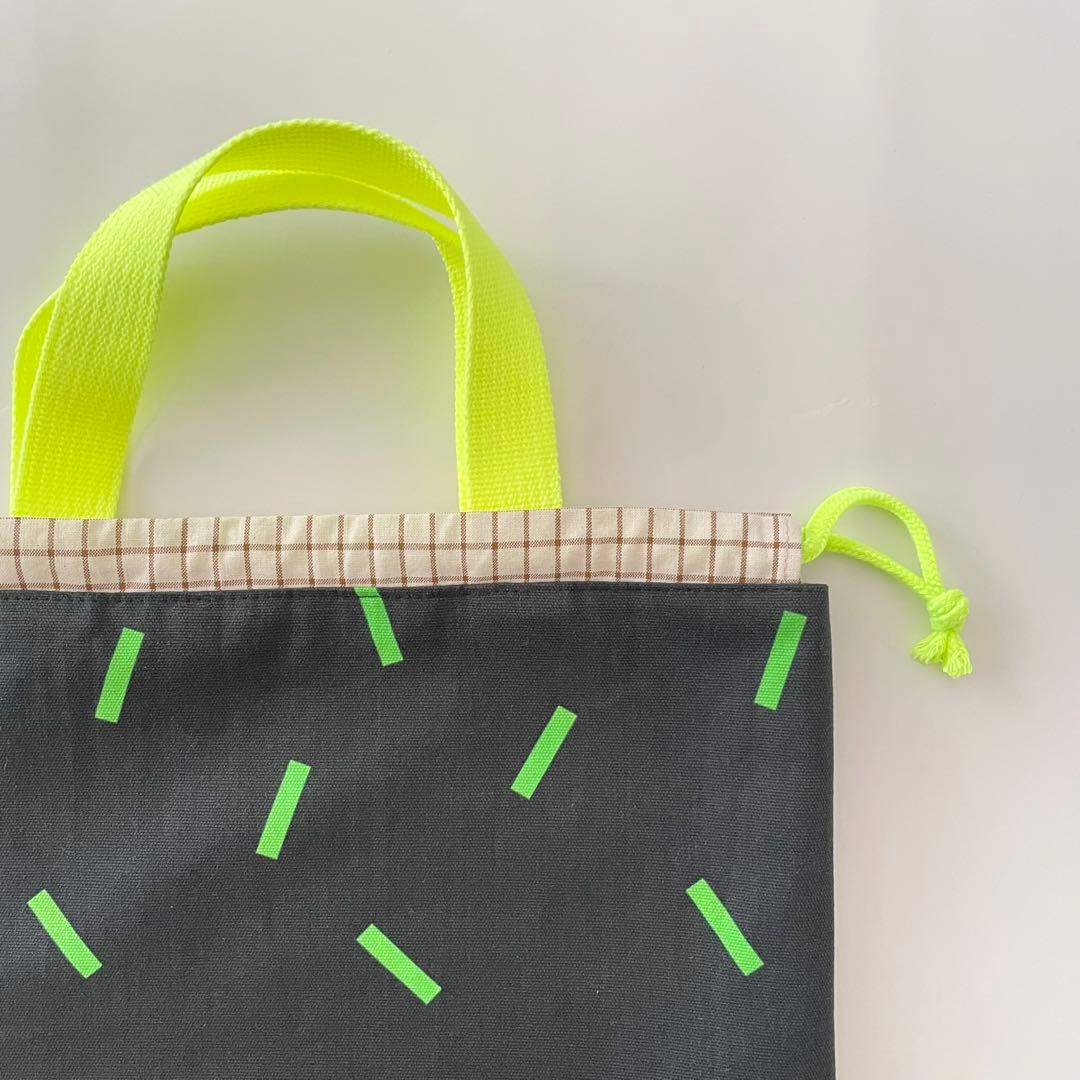 入園入学セット★スティック柄★レッスンバッグ★お道具箱も入る★お名前タグ付き