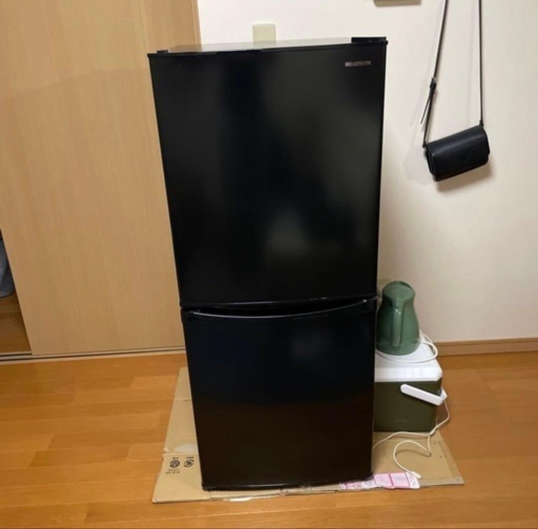 IRIS OHYAMA 2ドア冷蔵庫 ブラック 引き取り限定
