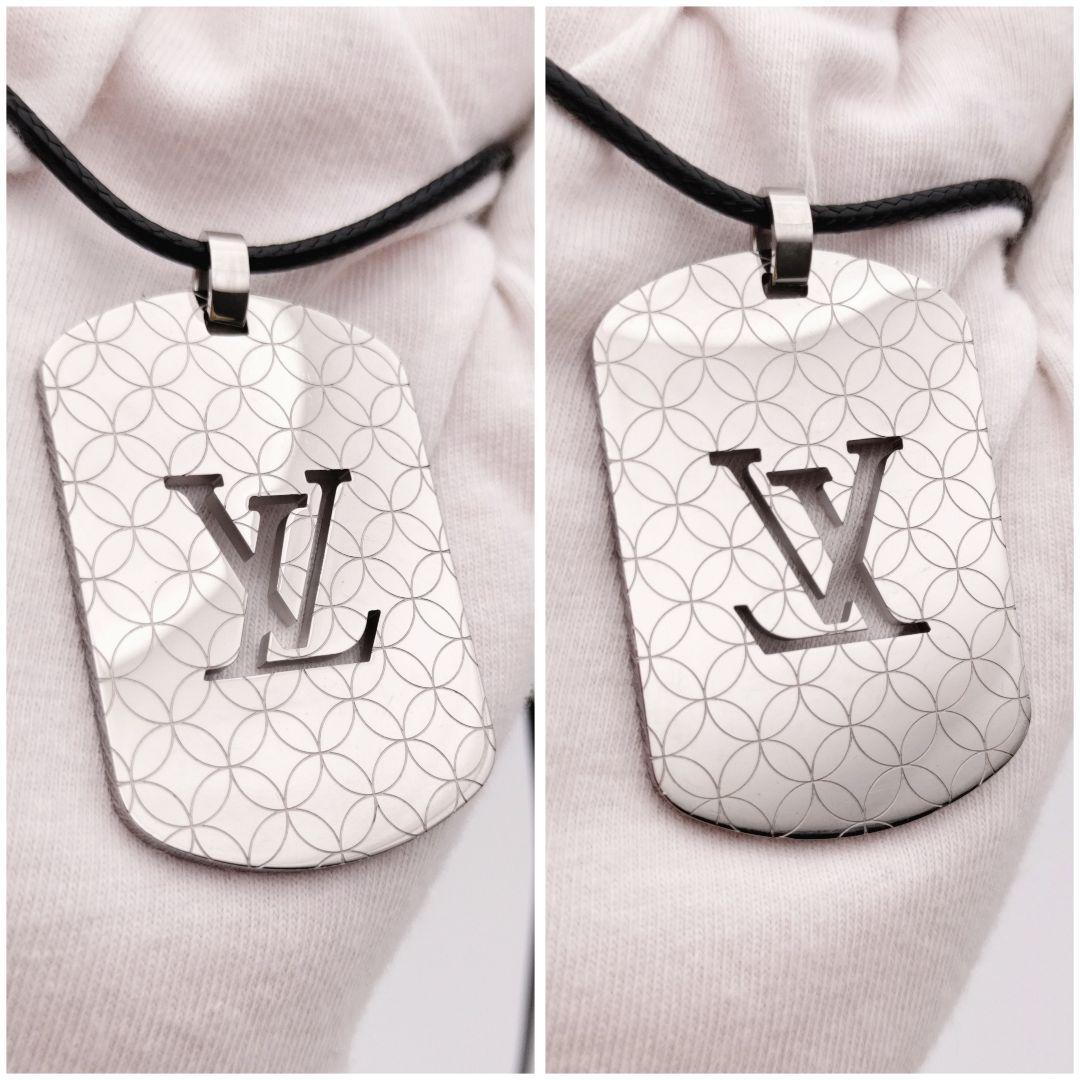 ✨極上美品✨ルイヴィトン ネックレス パンダンティフシャンゼリゼGM ドッグタグ