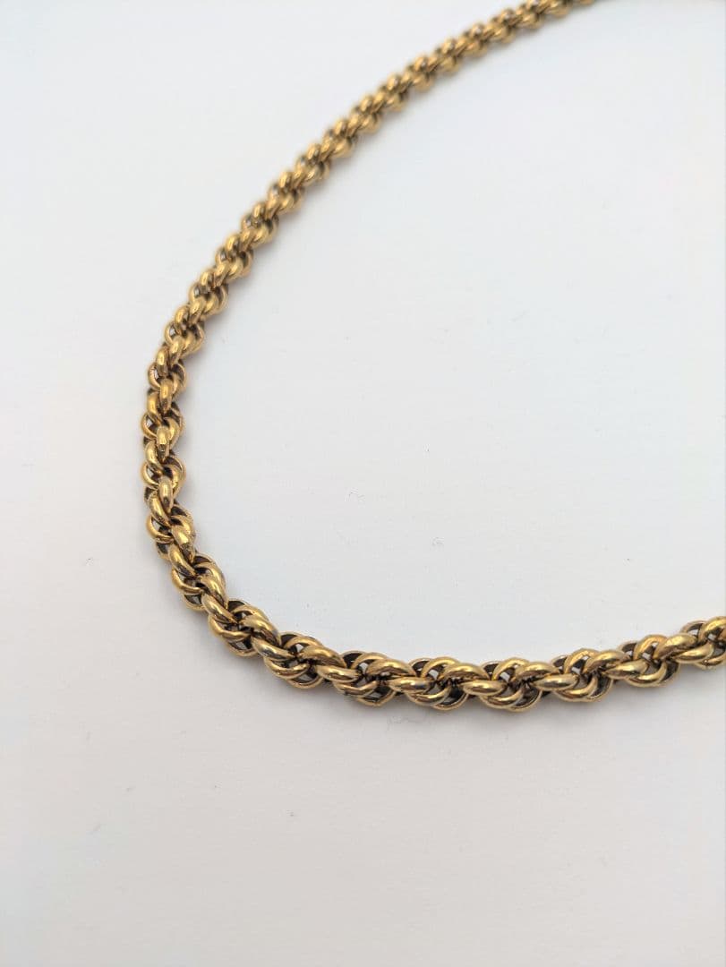 Christian Dior ヴィンテージ ロープチェーン ネックレス CD刻印