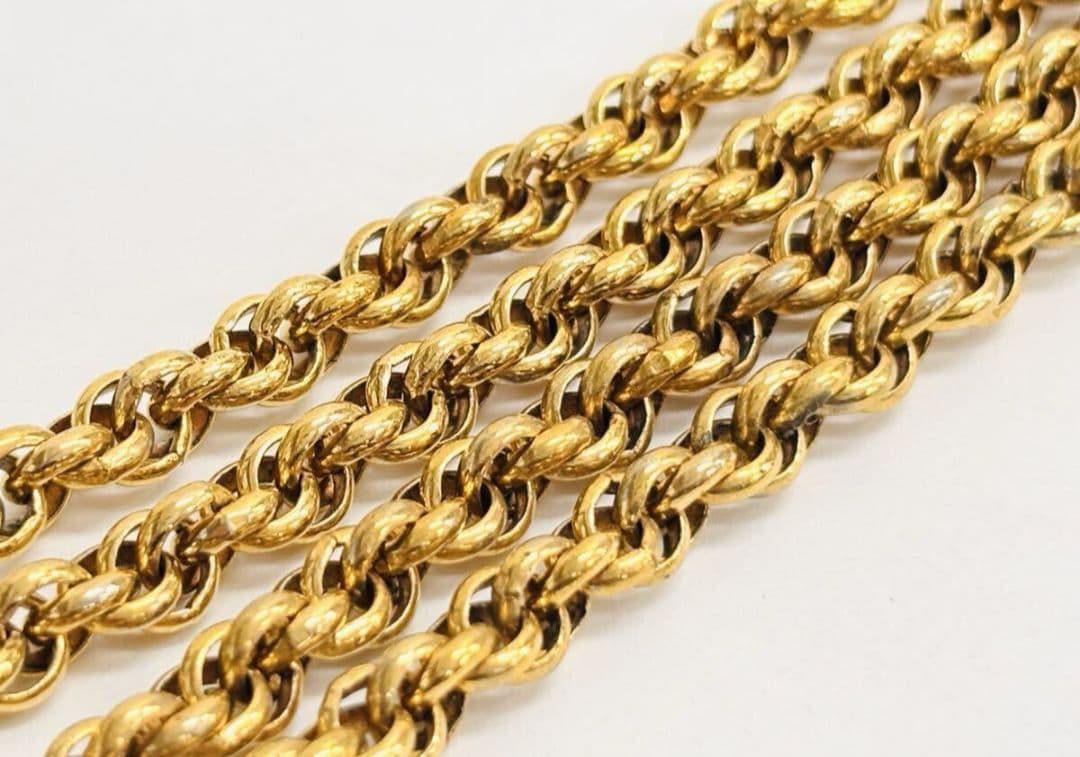 Christian Dior ヴィンテージ ロープチェーン ネックレス CD刻印