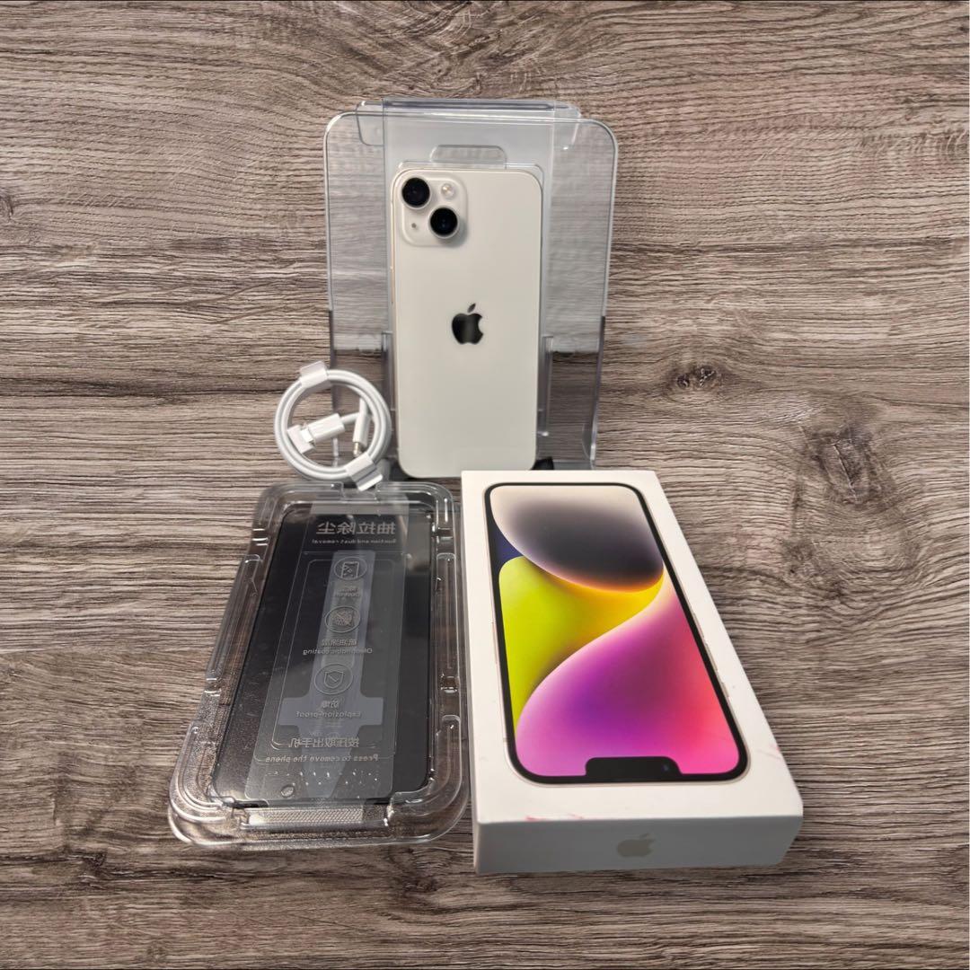 Apple iPhone 14 128GB SIMフリー ホワイト大容量100%