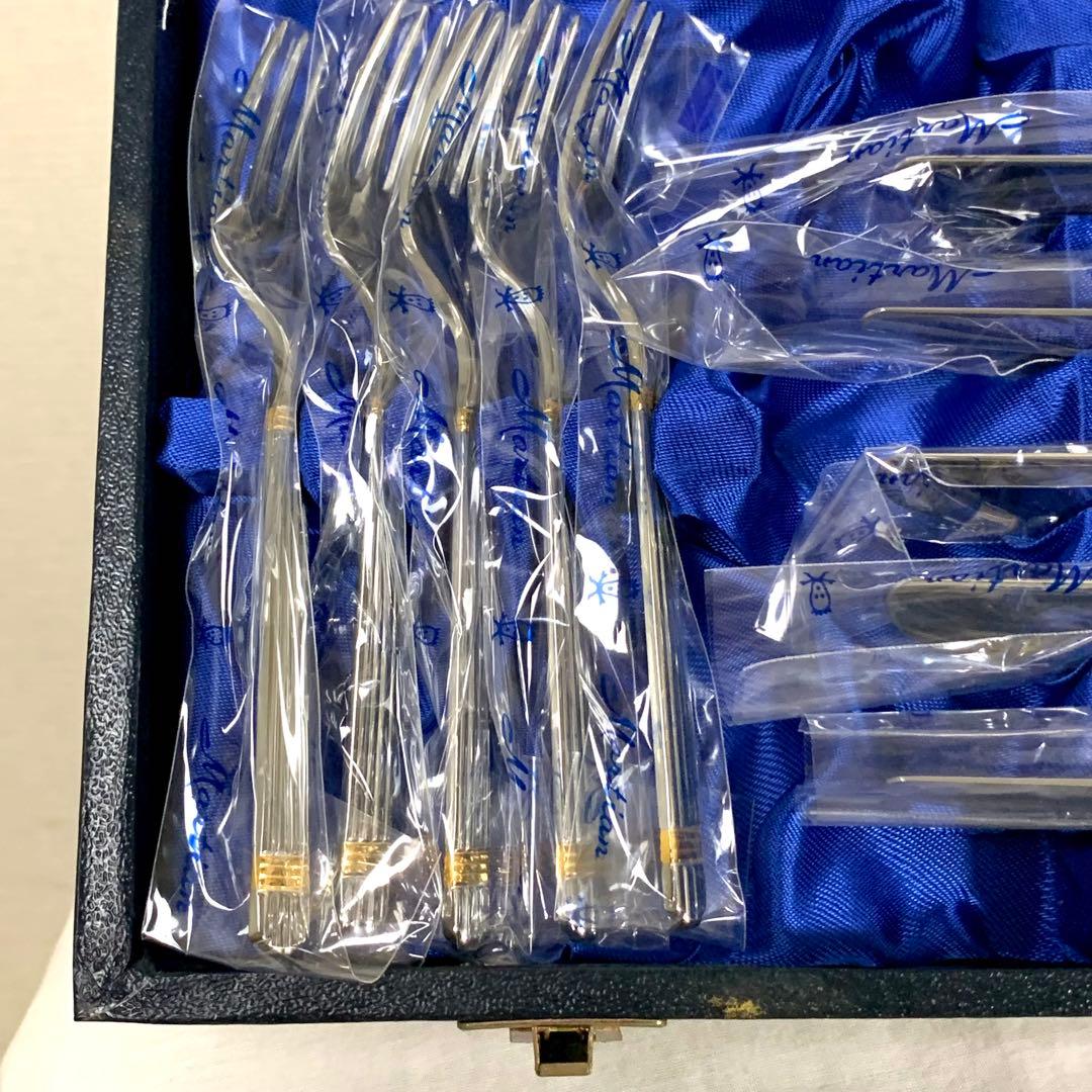 【未使用】Martian カトラリーセット　２５本　PATRA 蓋なし　金彩