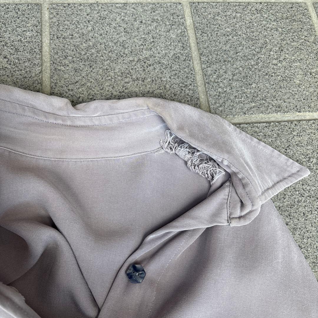 50s ギャバジン長袖シャツ　vintage