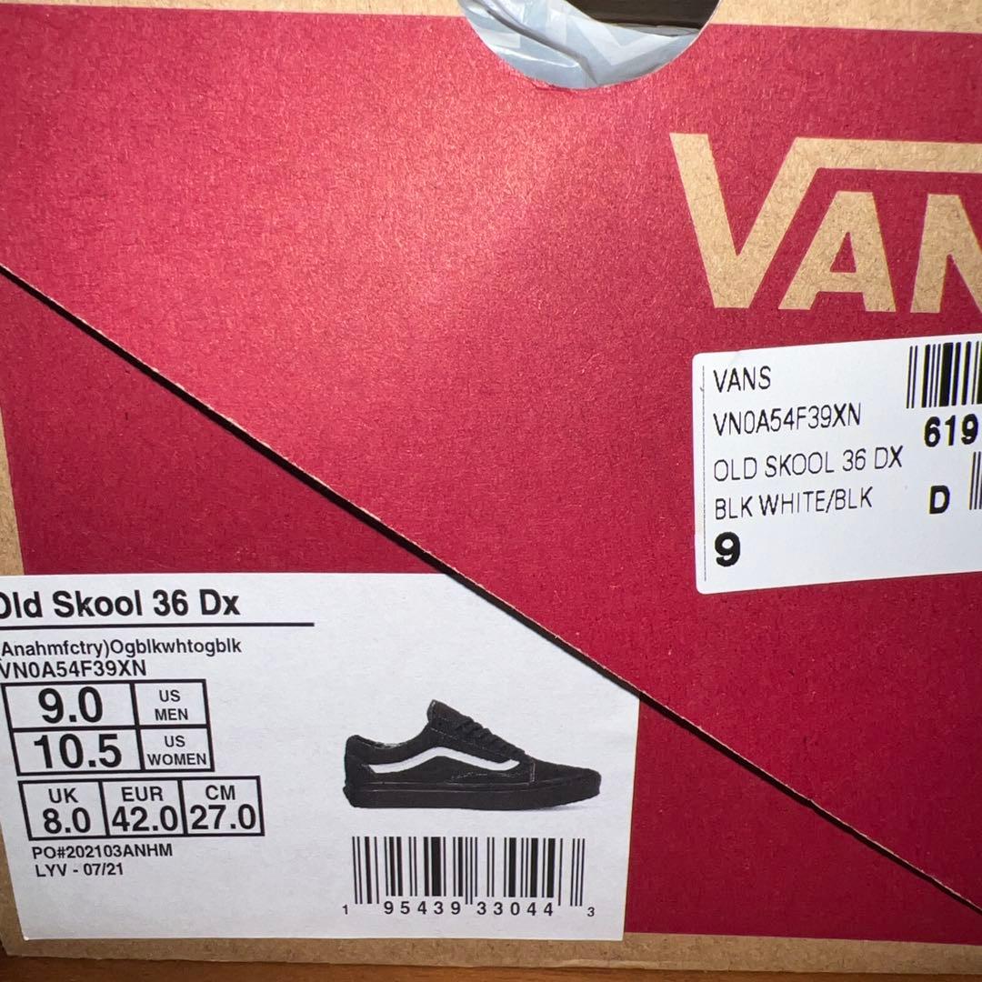 バンズ　オールドスクール　36 DX　アナハイム　 27cm