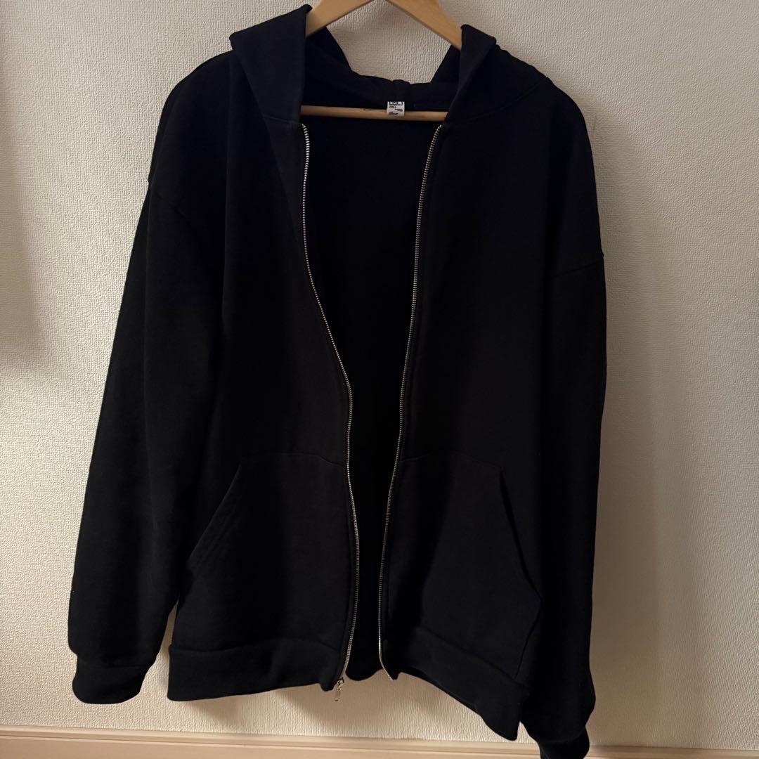 トップス LOS ANGELES APPAREL Zip Hoodie Black XL
