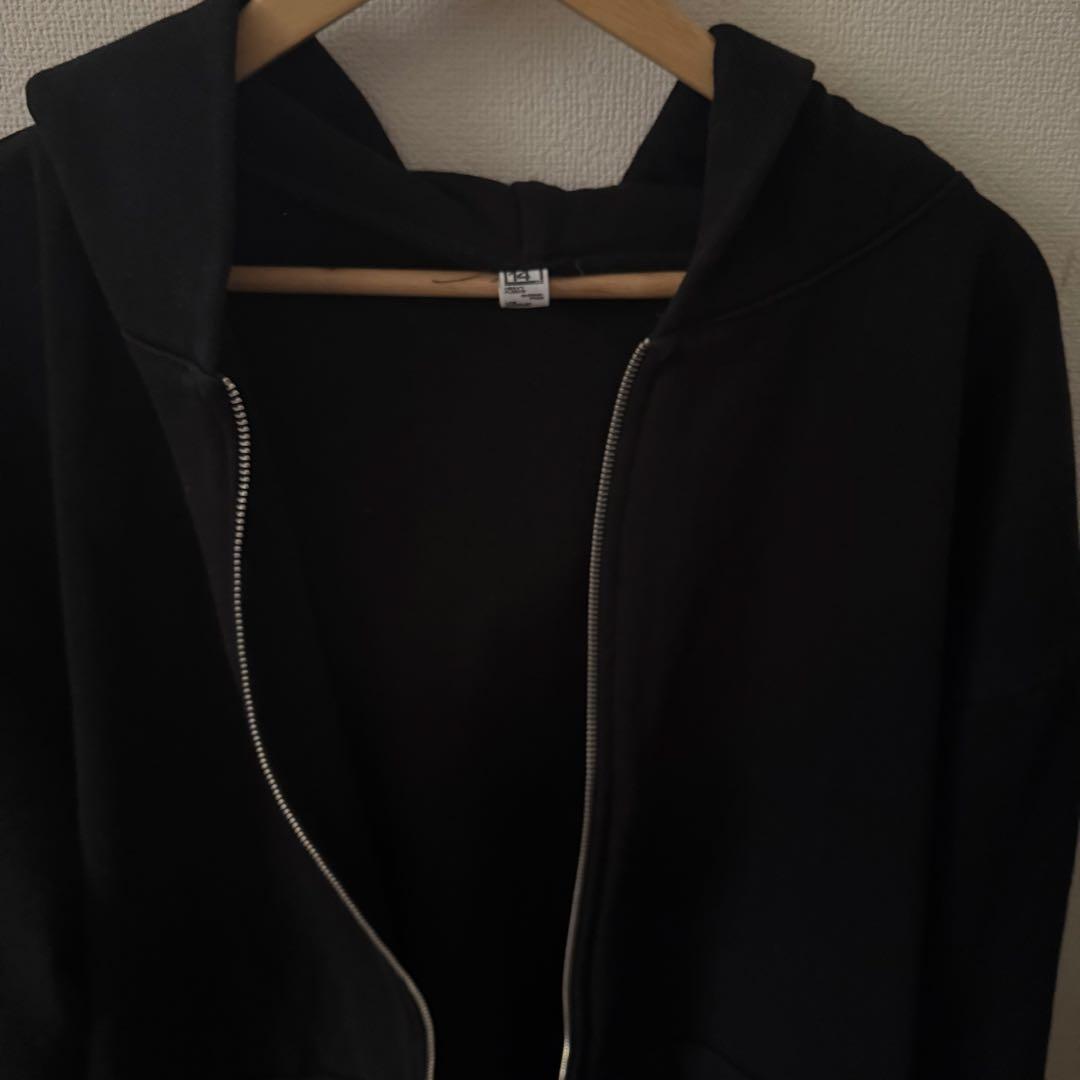 トップス LOS ANGELES APPAREL Zip Hoodie Black XL