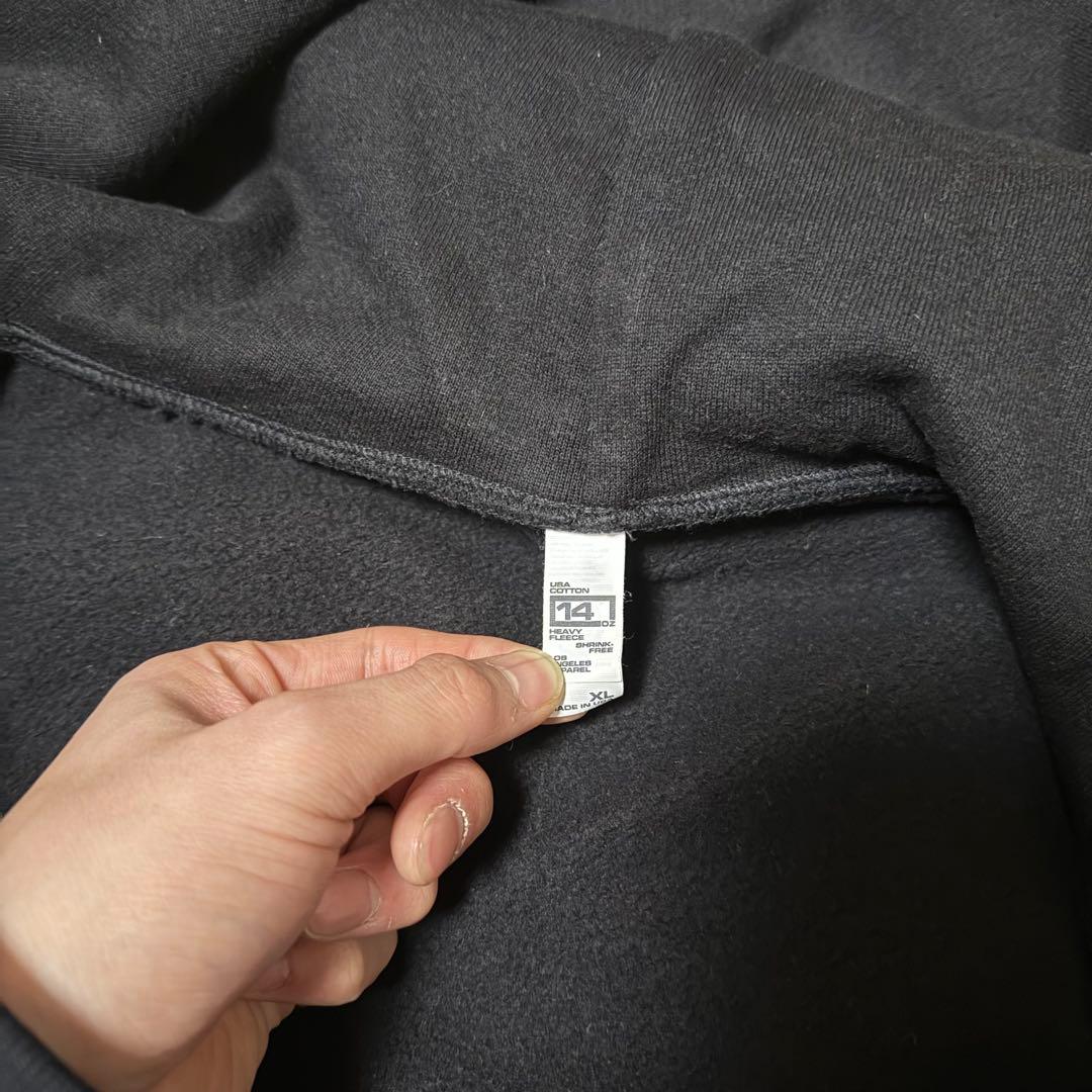 トップス LOS ANGELES APPAREL Zip Hoodie Black XL