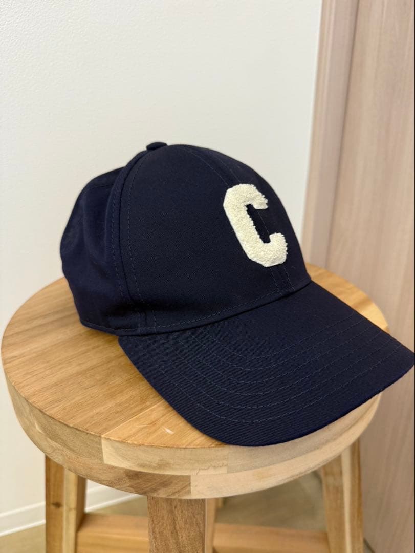 CELINE セリーヌ Cロゴ キャップ Sサイズ ネイビー美品